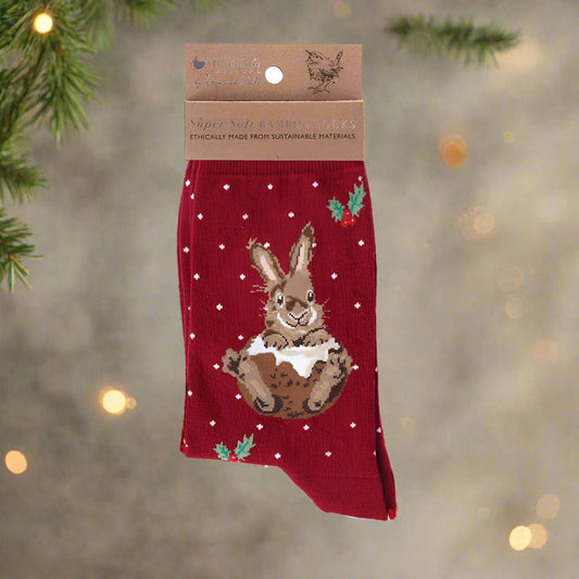 Wrendale Socks - Little Pudding Rabbit