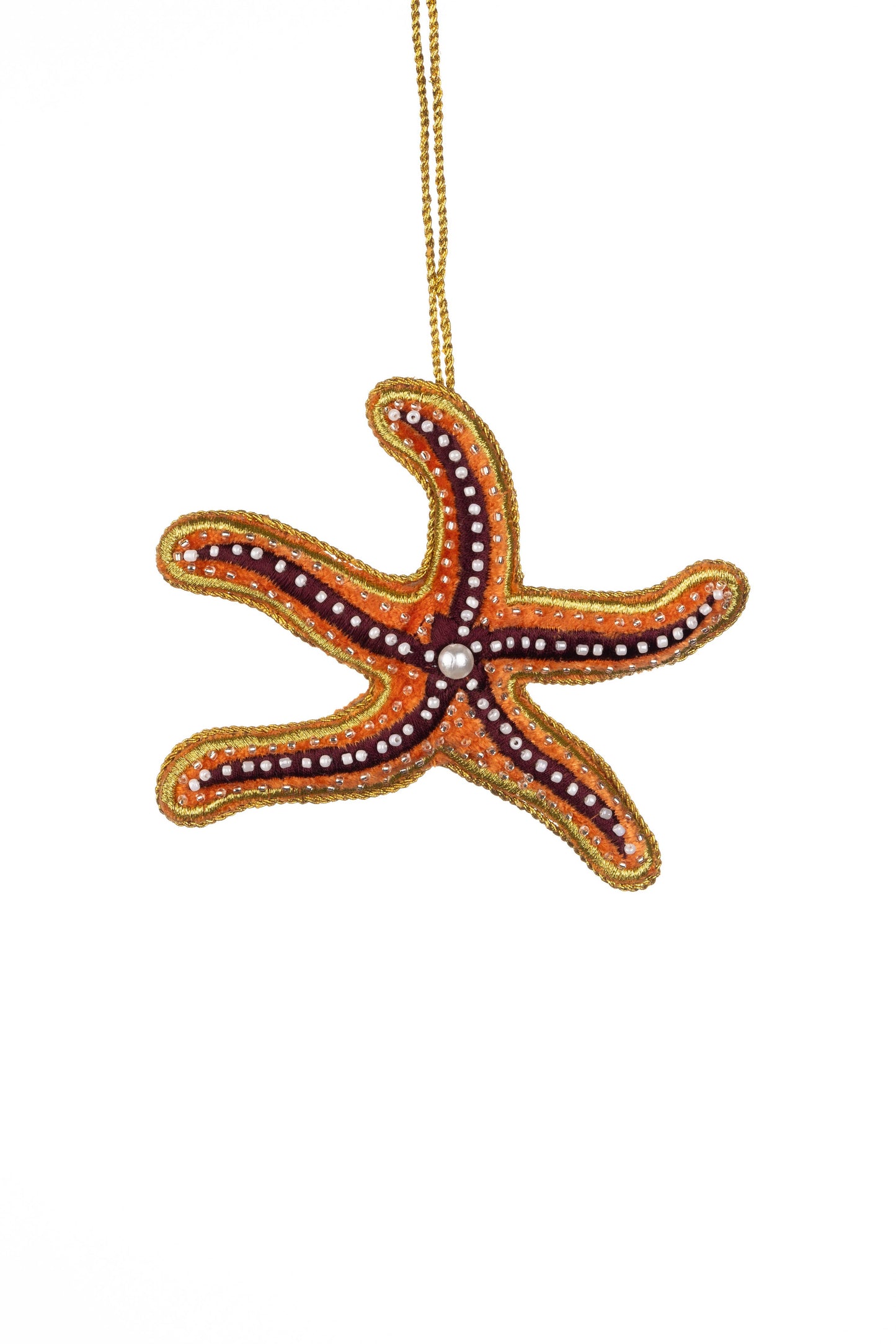 Beaded Orange Starfish