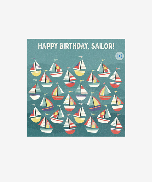 Happy Birthday Sailor Greetings Card