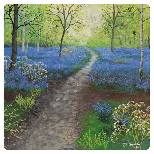 ‘Woodland Blue’ Greetings Card