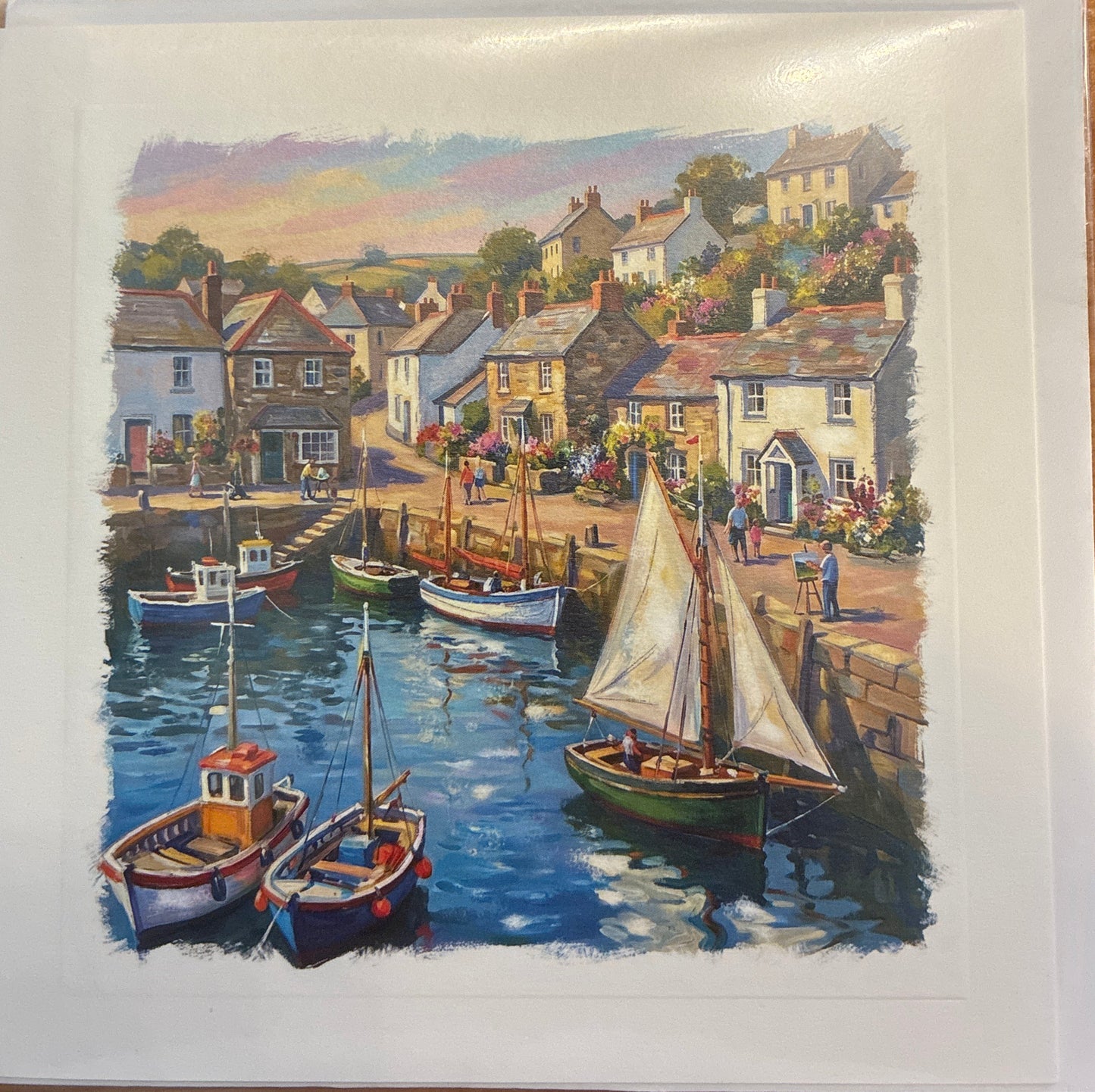 Cornish Harbour Greetings Card