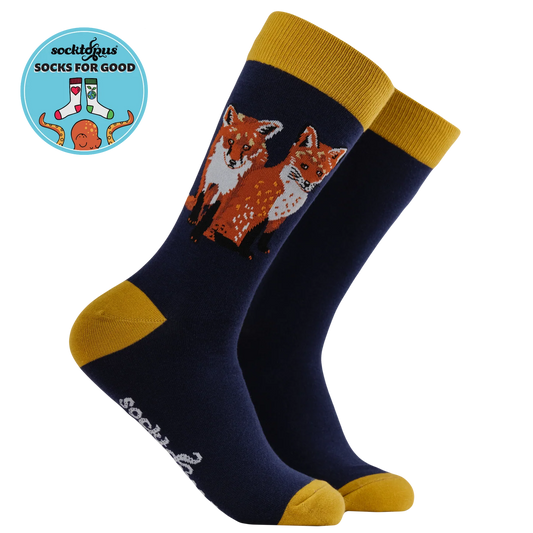 Fox Cub Socks - Socktopus x Robert E Fuller (9-12)