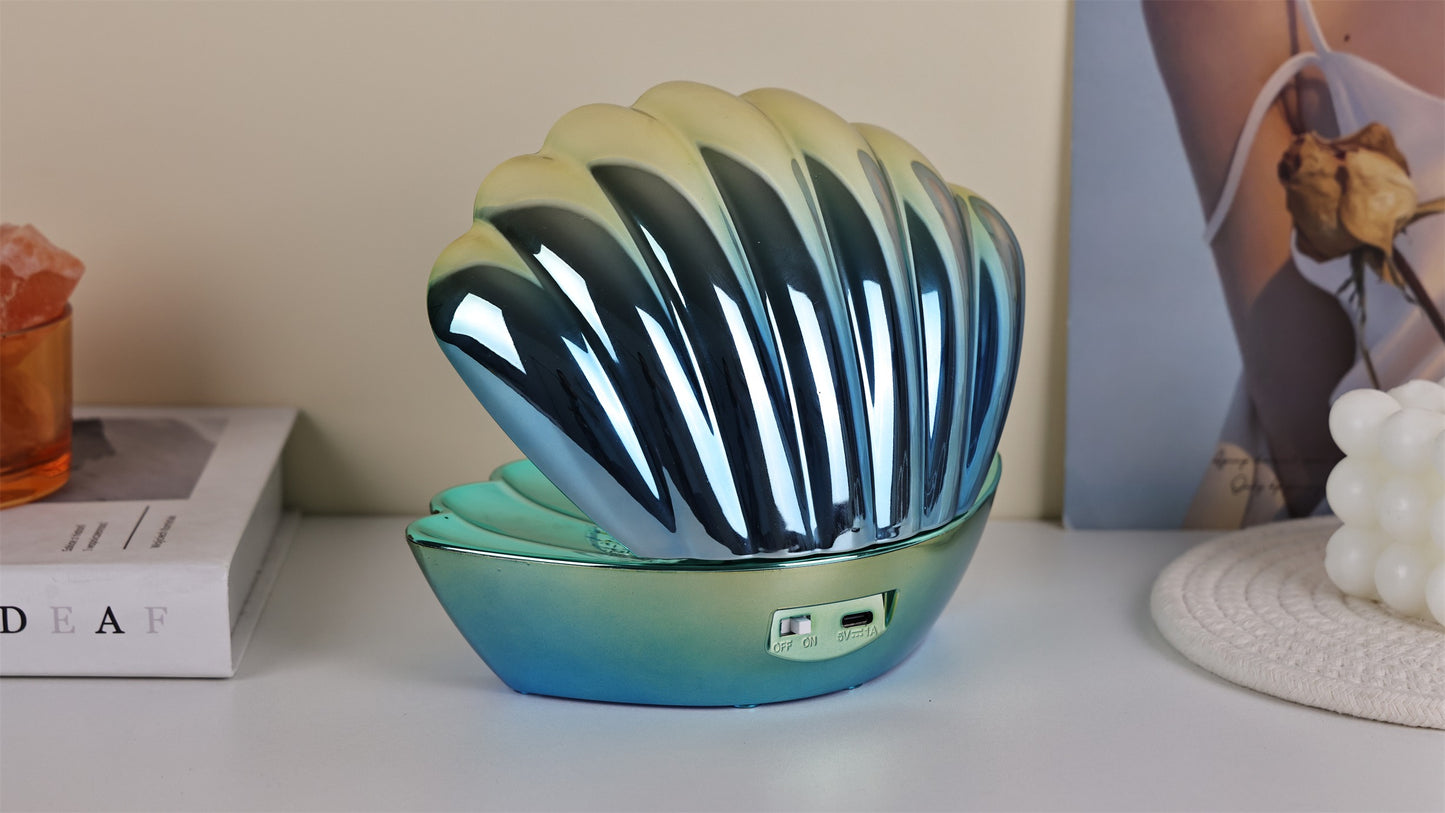 Colour Changing Mood Lamp Clam Shell - Blue Mint Yellow