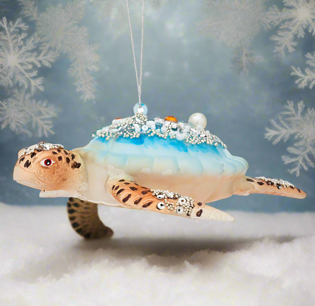 Sass & Belle Turtle Christmas Decoration