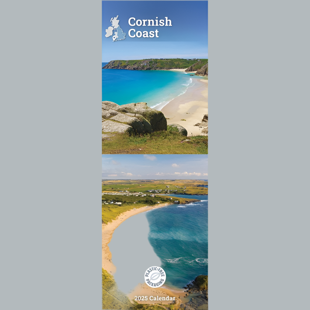 Cornish Coast Slim Calendar 2025