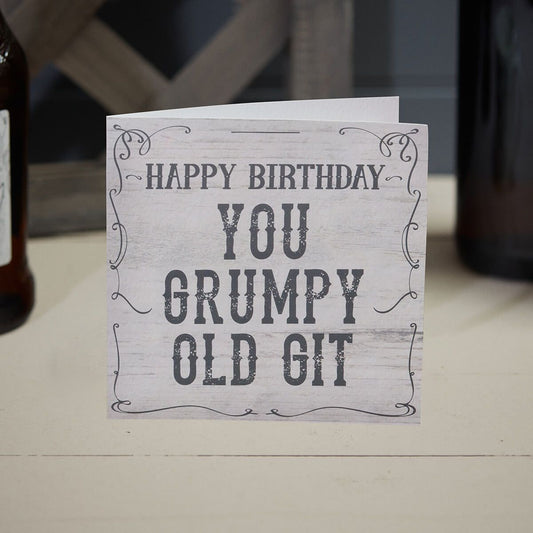 Grumpy Old Git Birthday Card