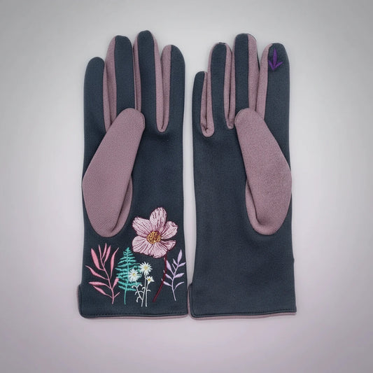 Secret Garden Posy Touchscreen Gloves
