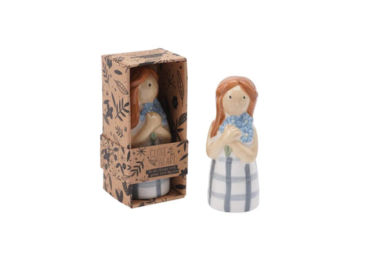Close at heart forget me not flower girl figure