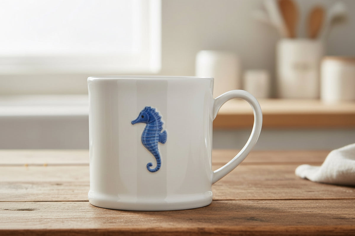 Mini Seahorse Stoneware Mug