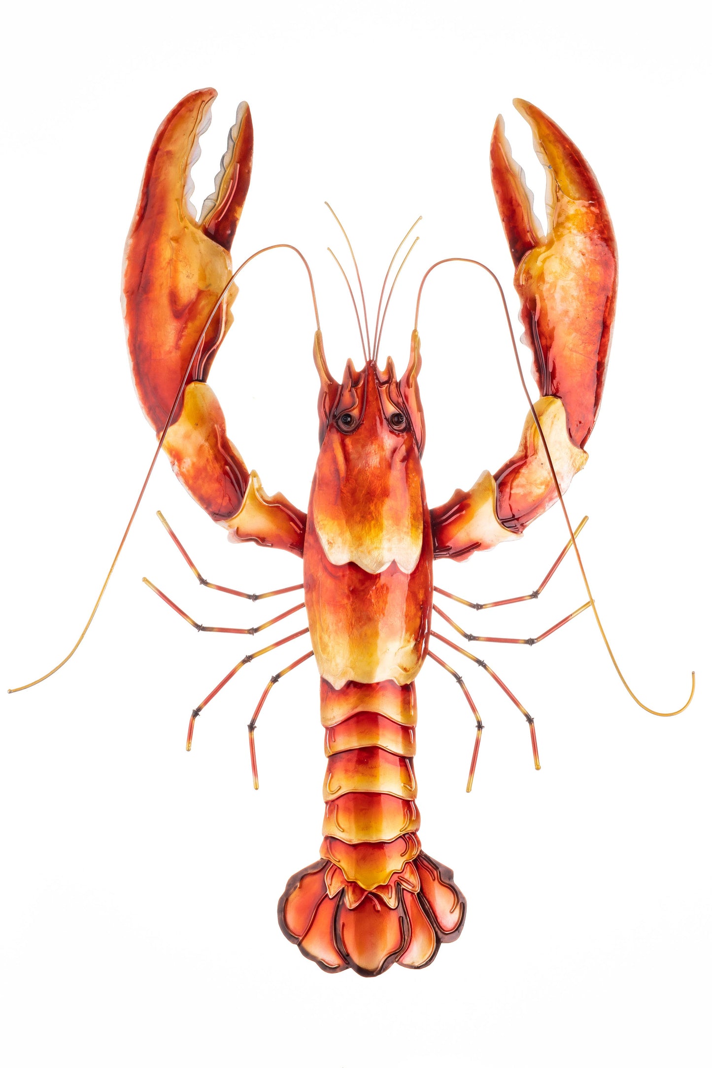 Orange Lobster Wall Art #2: Large