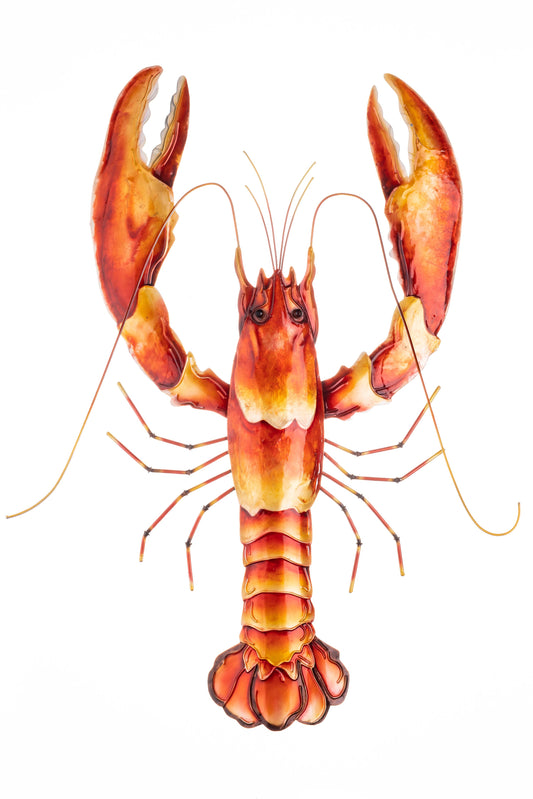 Orange Lobster Wall Art #2: Large