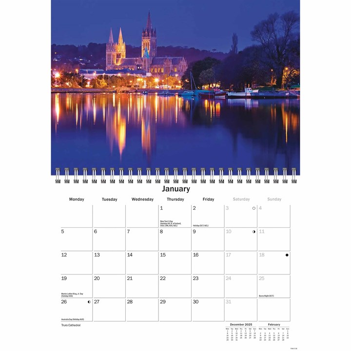 Cornwall A5 Calendar, 2026