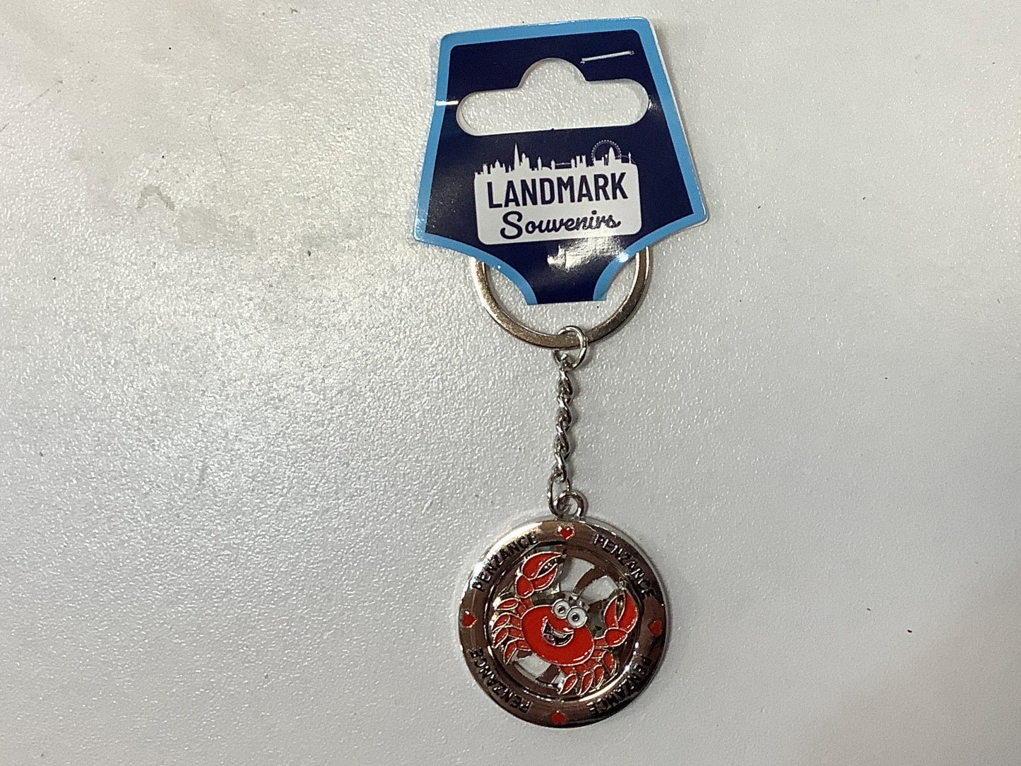 Penzance Crab Spinner Keyring