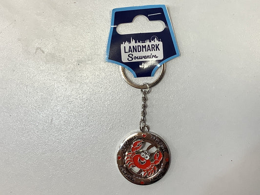 Penzance Crab Spinner Keyring