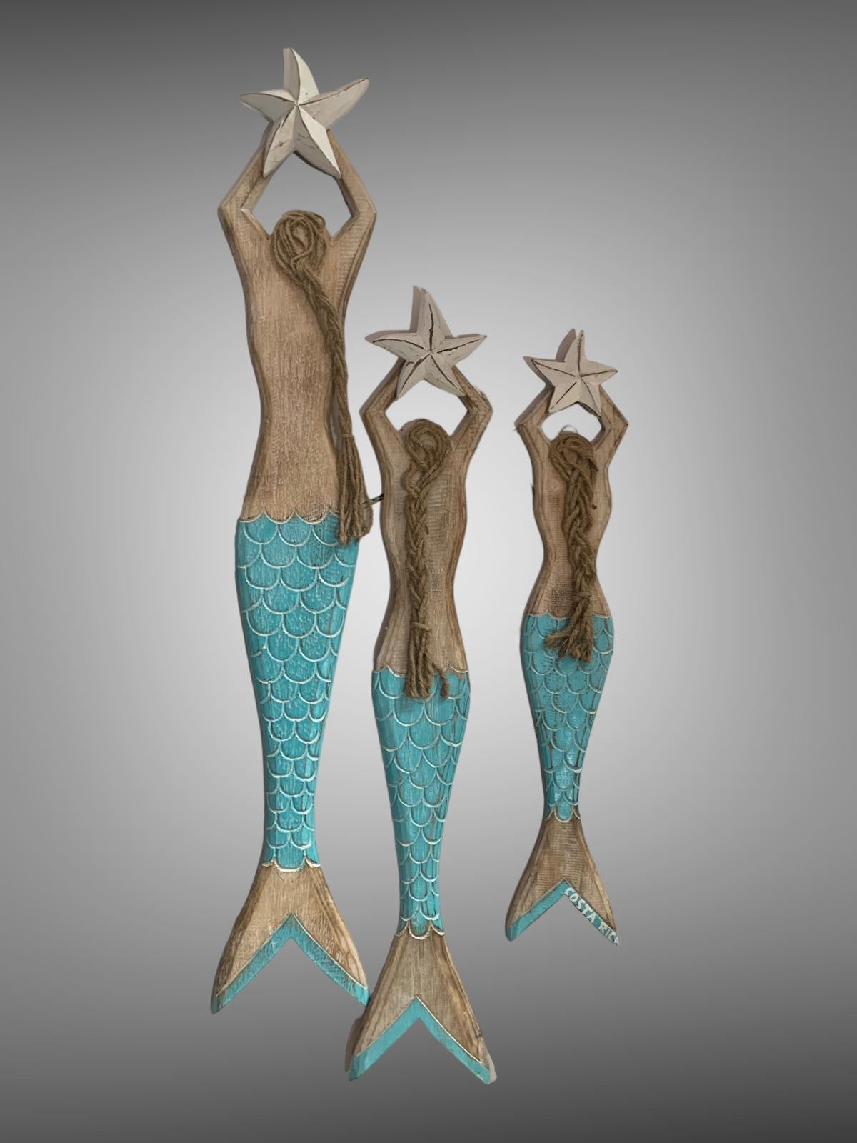 Set of 3 hanging Mermaids