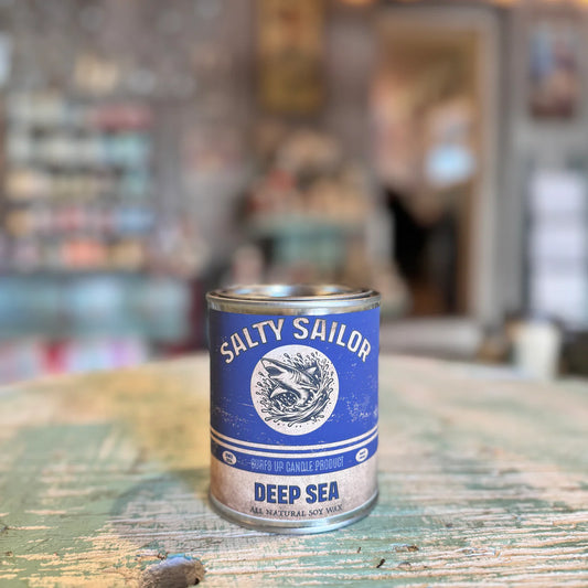 Surfs up, Salty Sailor, Deep Sea, Soy Wax, 16oz Paint Can Candle