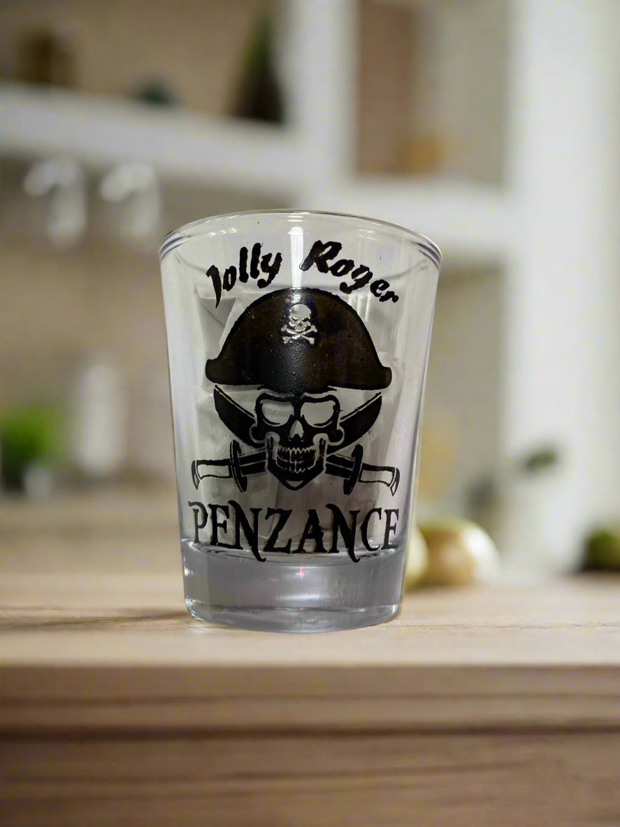 Jolly Roger Shot Glass Penzance