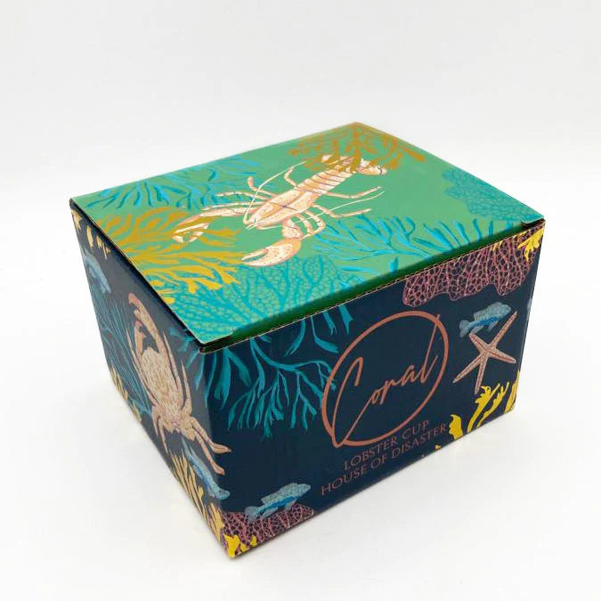 Coral Lobster Cup with Gift Box