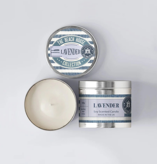 Lavender Scented Soy Candle Tin