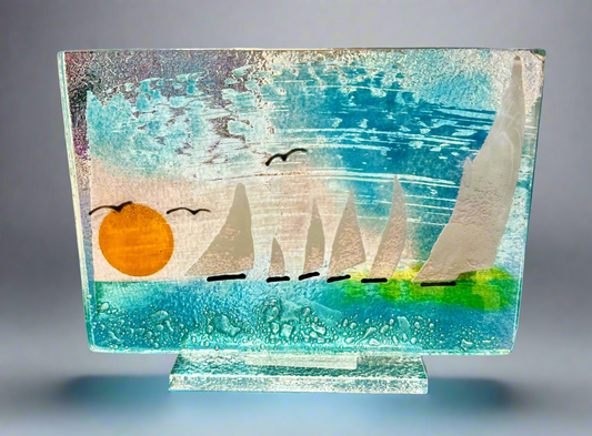 Fused Glass Sea Scape