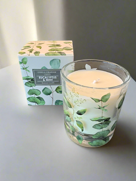 Gisela Graham Eucalyptus & Mint Scented Candle