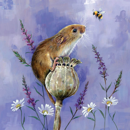 Wild Friends Field Mouse Greetings Card