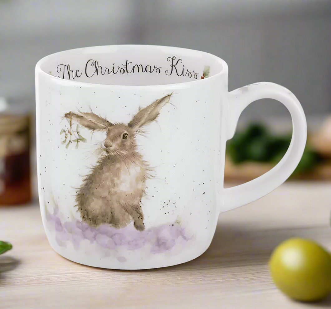 Royal Worcester, Wrendale, 'The Christmas Kiss’ Mug