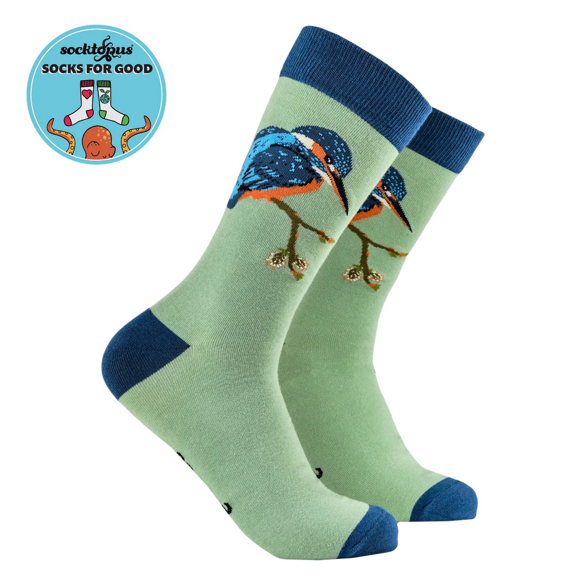 Kingfisher Socks - Socktopus x Robert E Fuller (4-8).