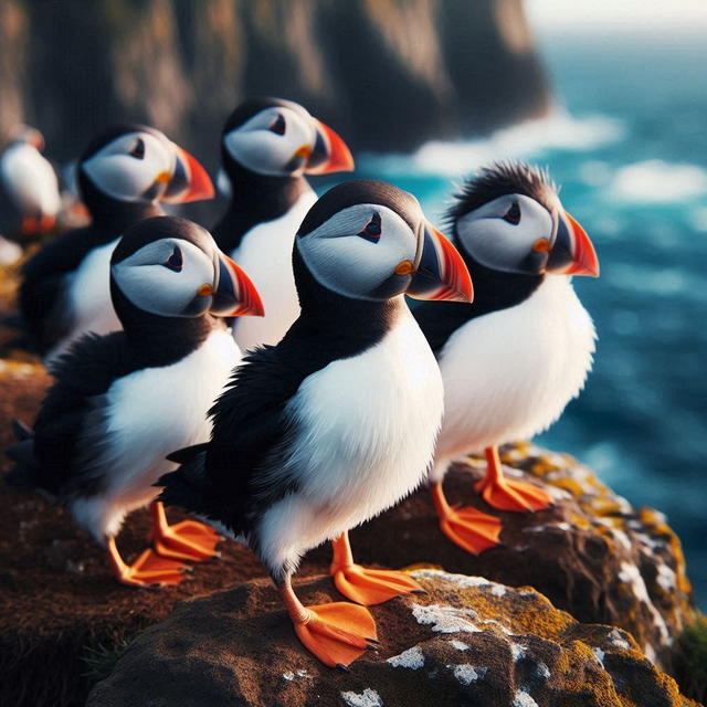 Puffins Coaster