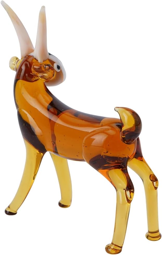 Glass Goat Figurine
