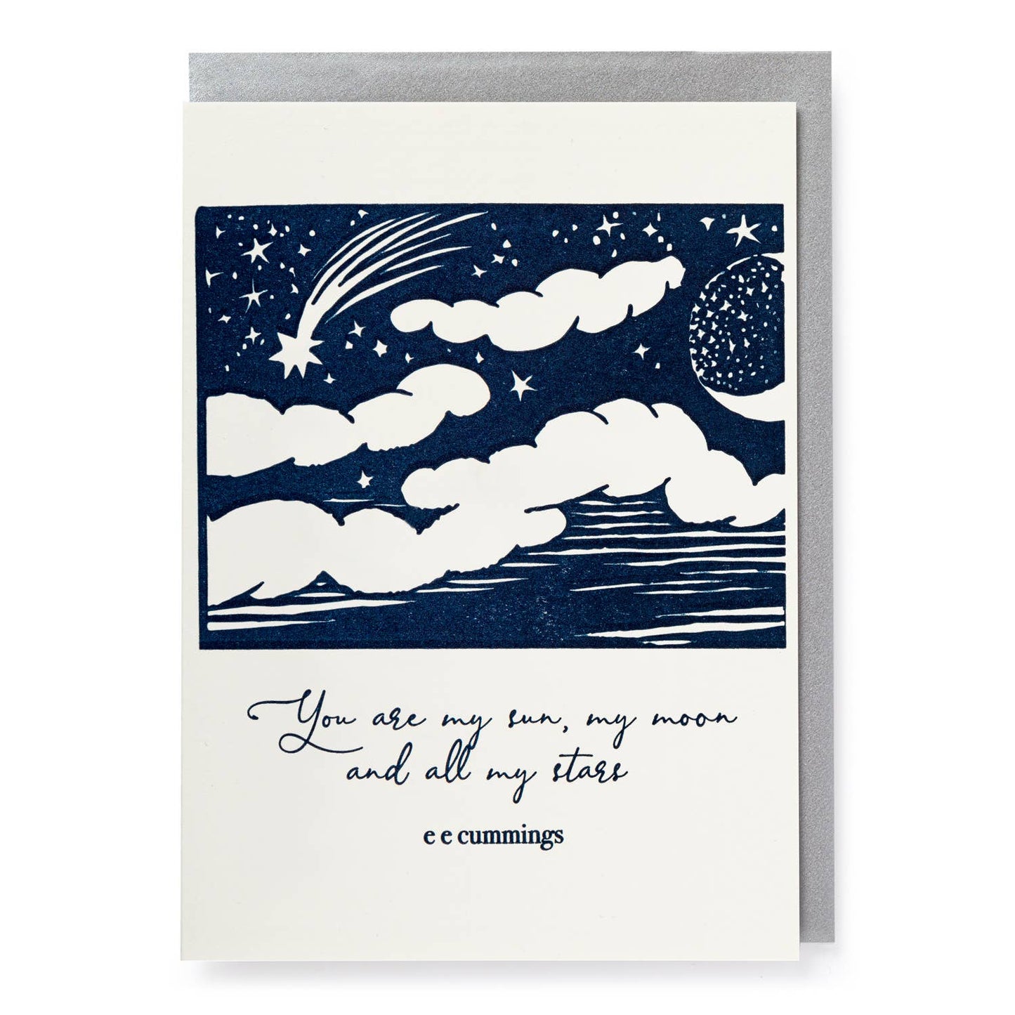 Sun, Moon & Stars | Letterpress Cards | Large Cards