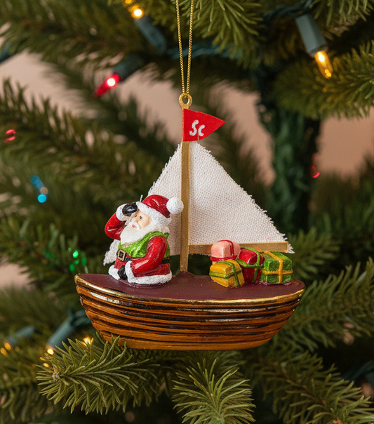 Sass & Belle Sailing Santa Christmas Decoration