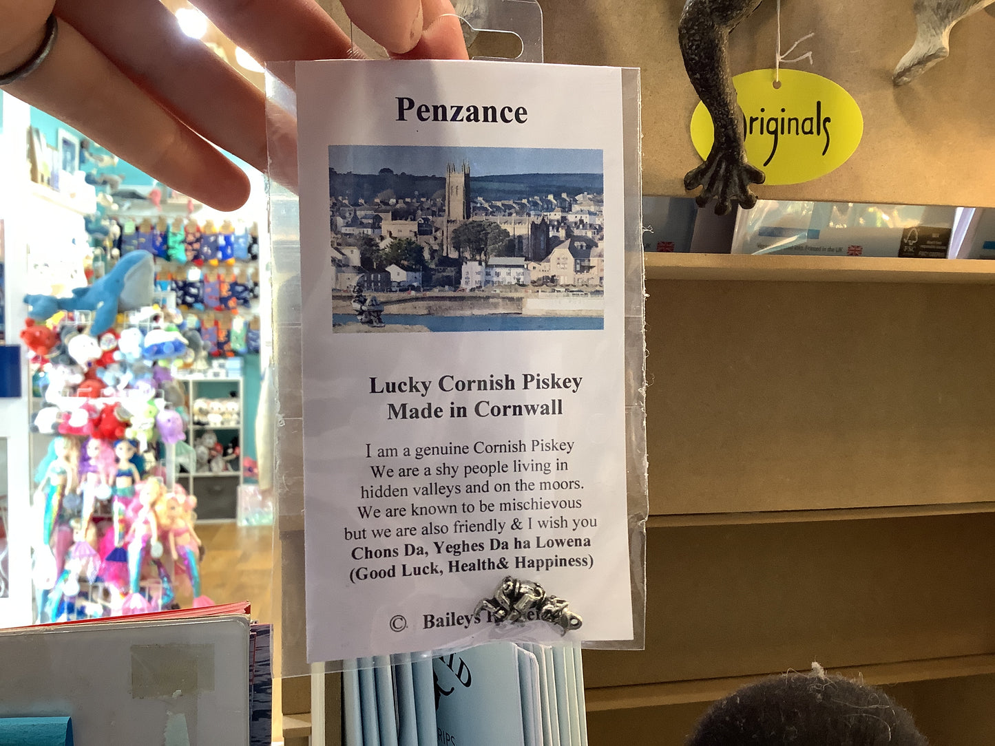 Cornish piskie charm bag