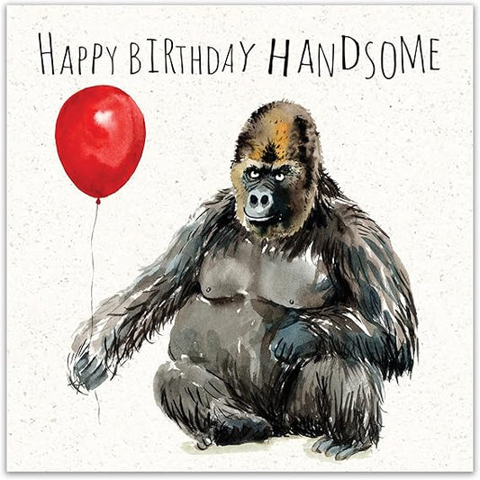 Handsome Gorilla, Greetings Card