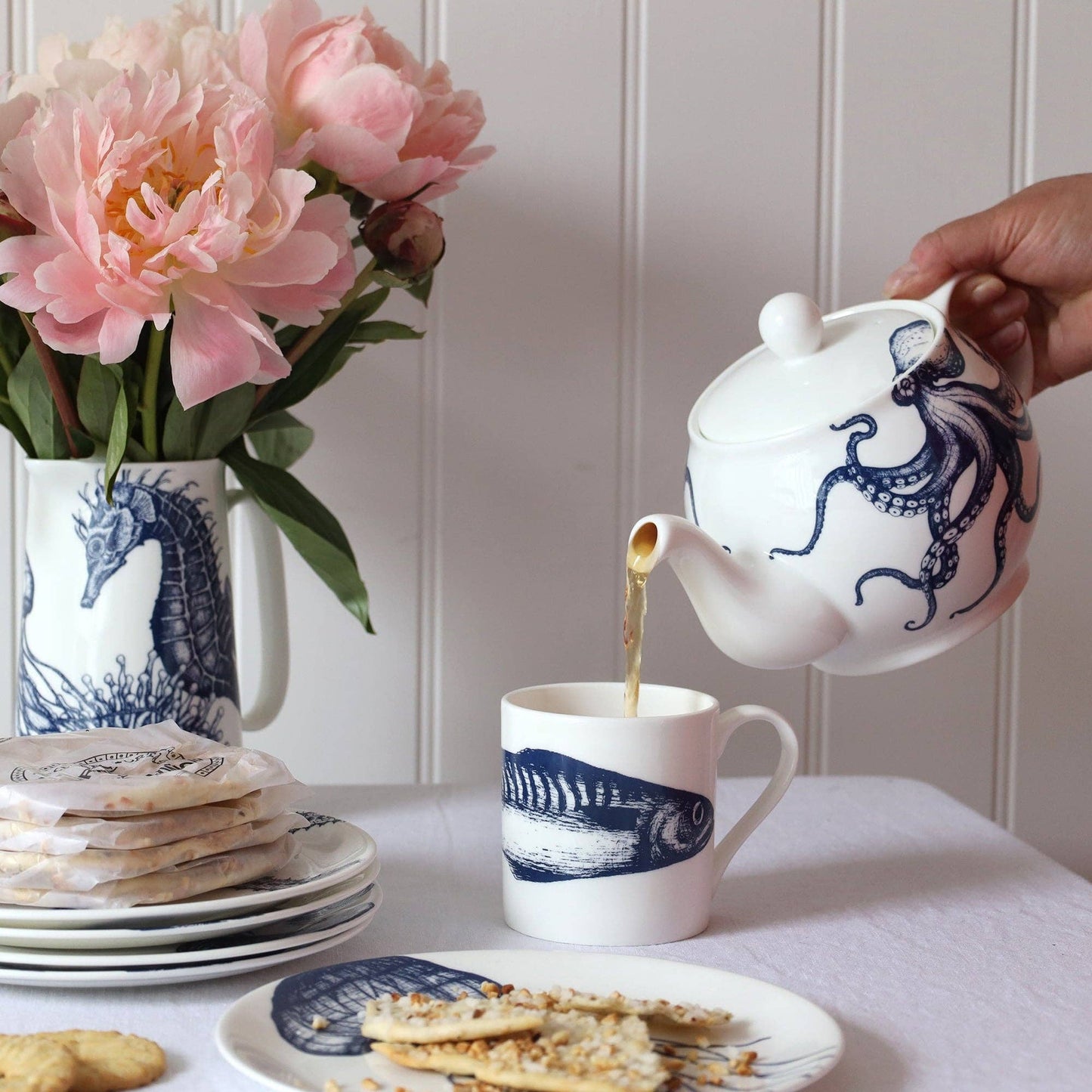 Bone China Mackerel Mug