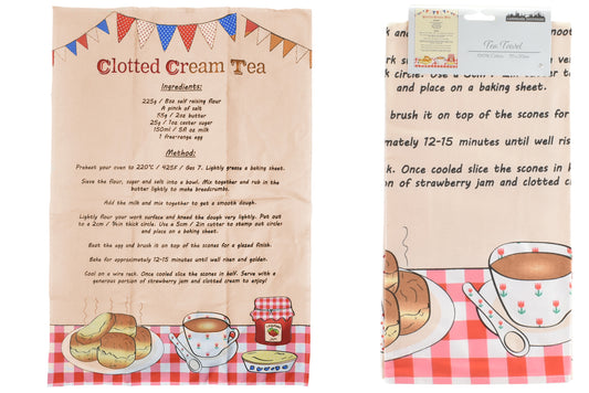 Cornish Cream Tea Recipe Tea Towel