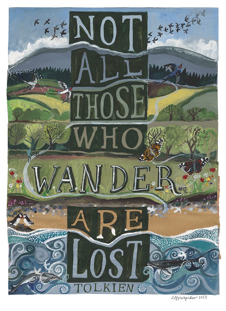Not All Those Who Wonder Are Lost Greetings Card