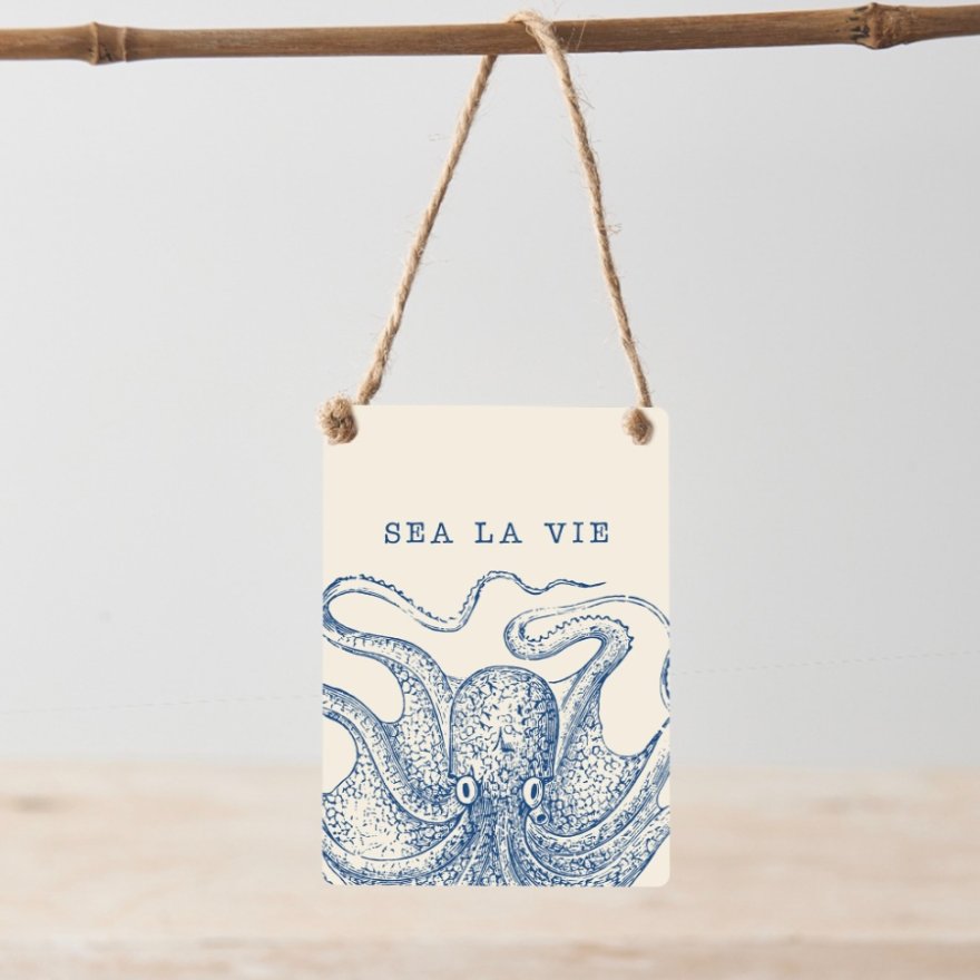 Sea La Vie Mini Metal Sign