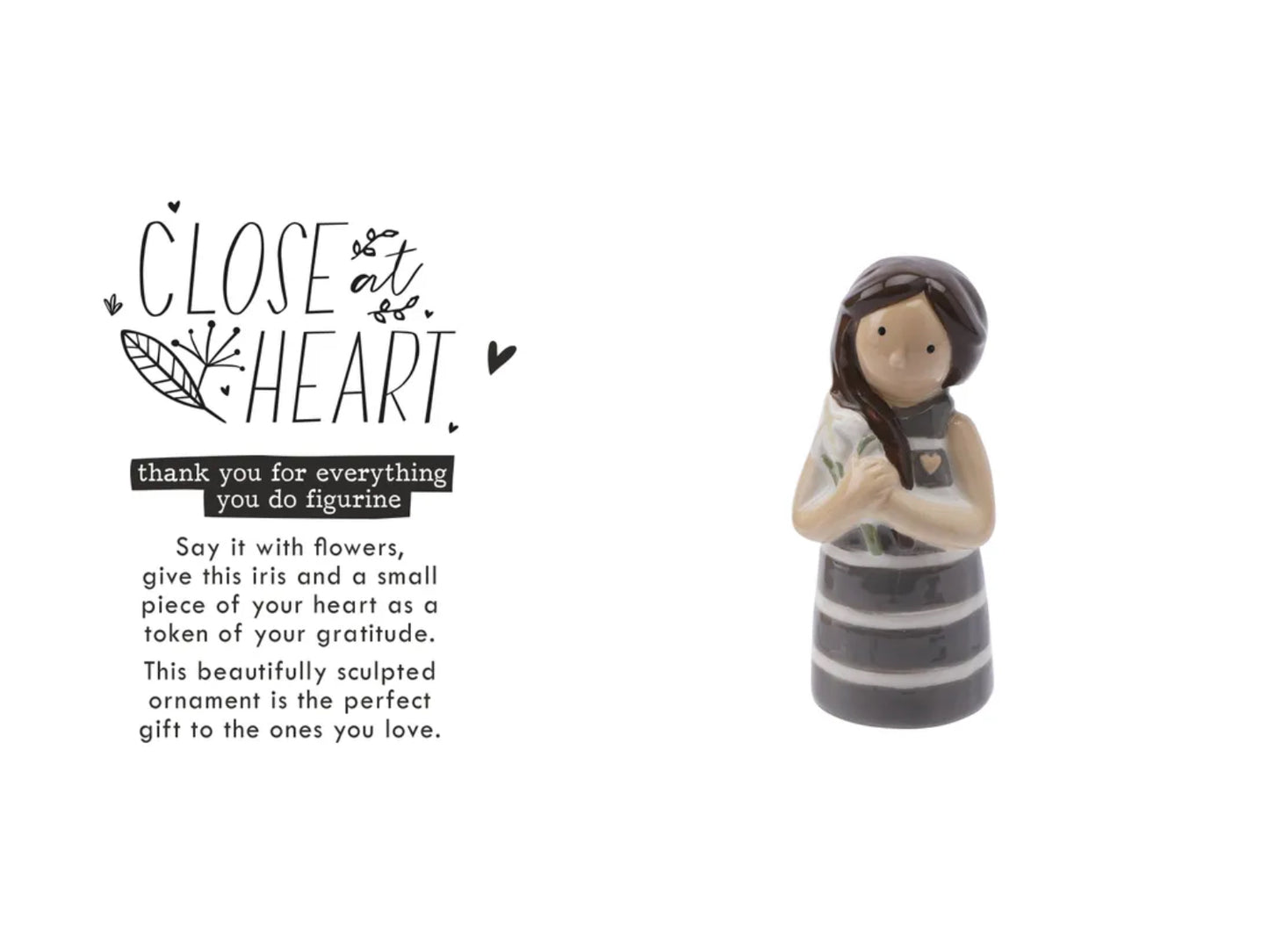 Close At Heart Thank You Flower Girl Figurine