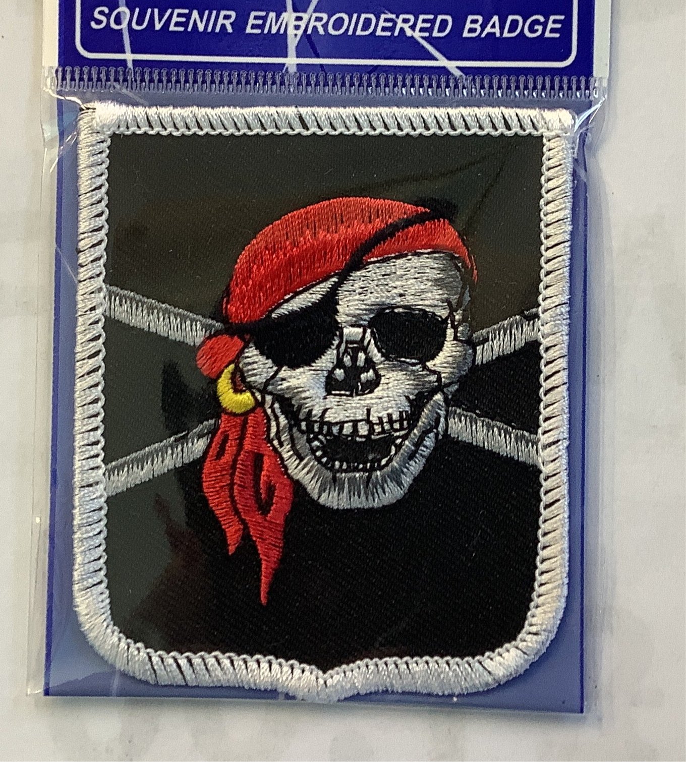 Pirate Crossbones Embroidered Badge