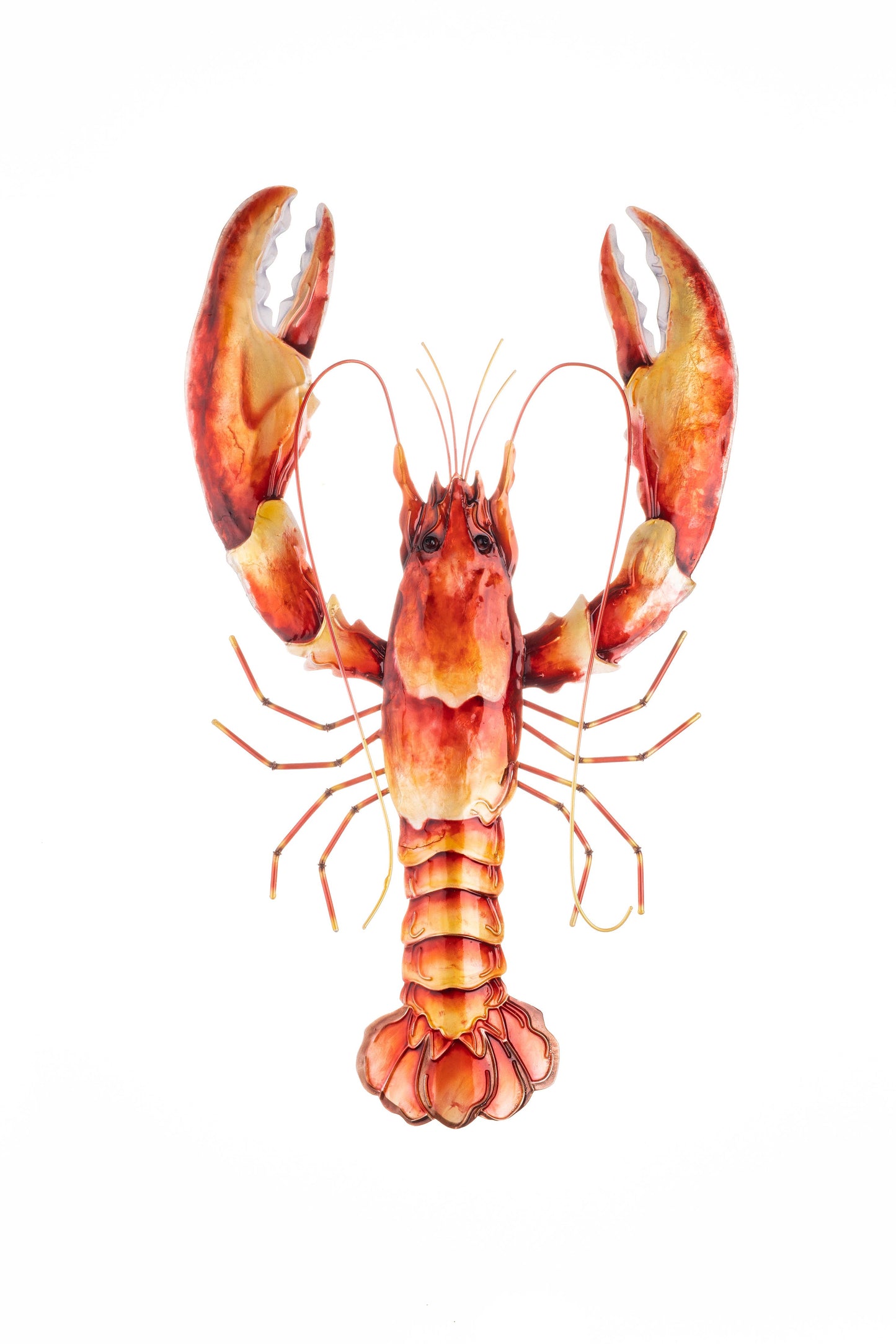 Orange Lobster Wall Art #2: Large