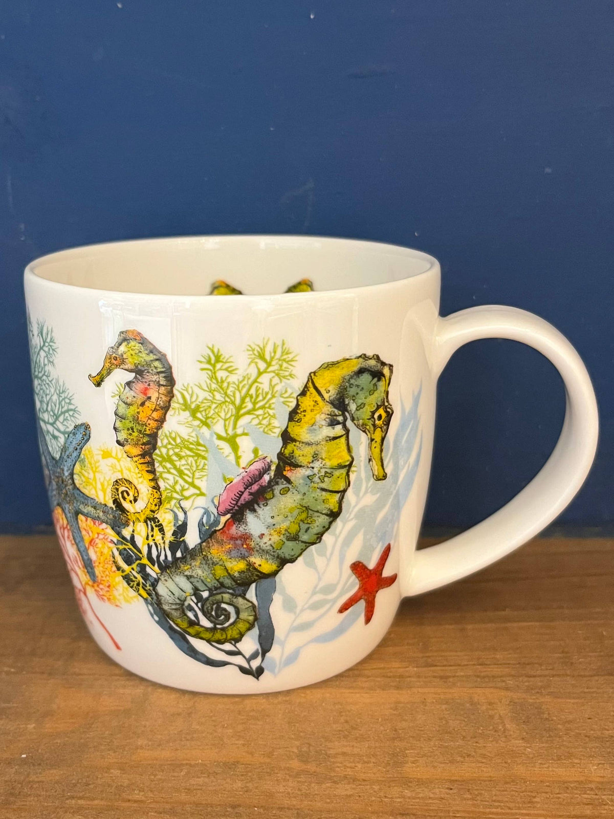 Seahorse Starfish Bone China Mug