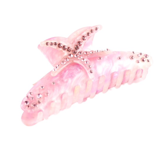 Starfish Hair Claw Clip, Pink
