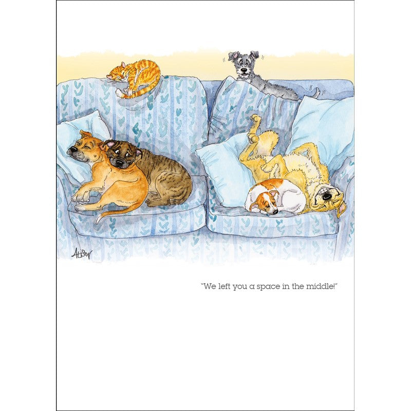 Alisons Animals Card - We Left You a Space