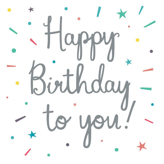 Superstar Card - Birthday Text