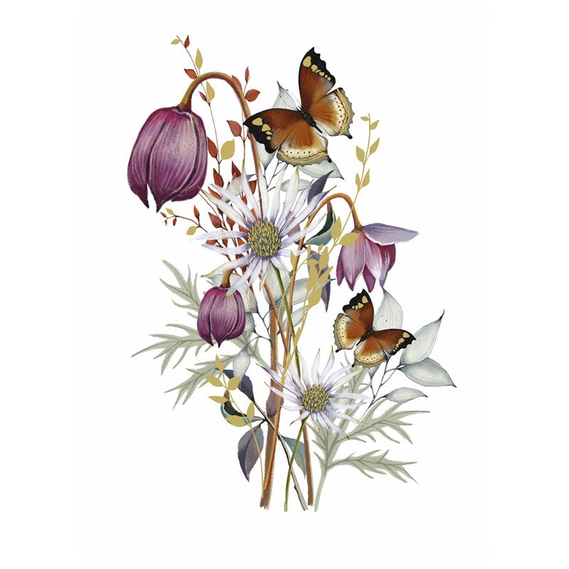 Botanical Blooms - Cerise Flowers