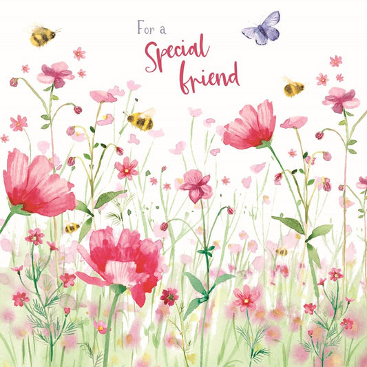 Wild & Serene Card - Bees & Flowers