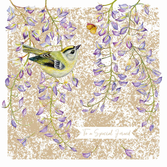 Firecrest Greetings Card