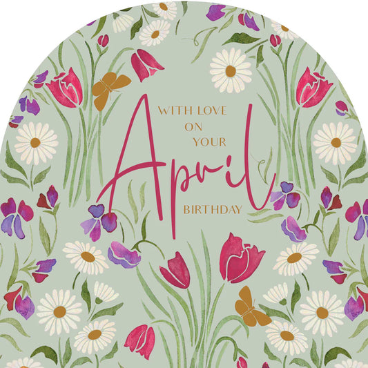 April - Birthday Card