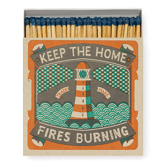 Home Fire | Square Matchboxes